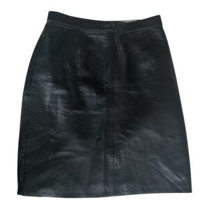Nanelle III Genuine Leather Pencil Skirt – Size 10